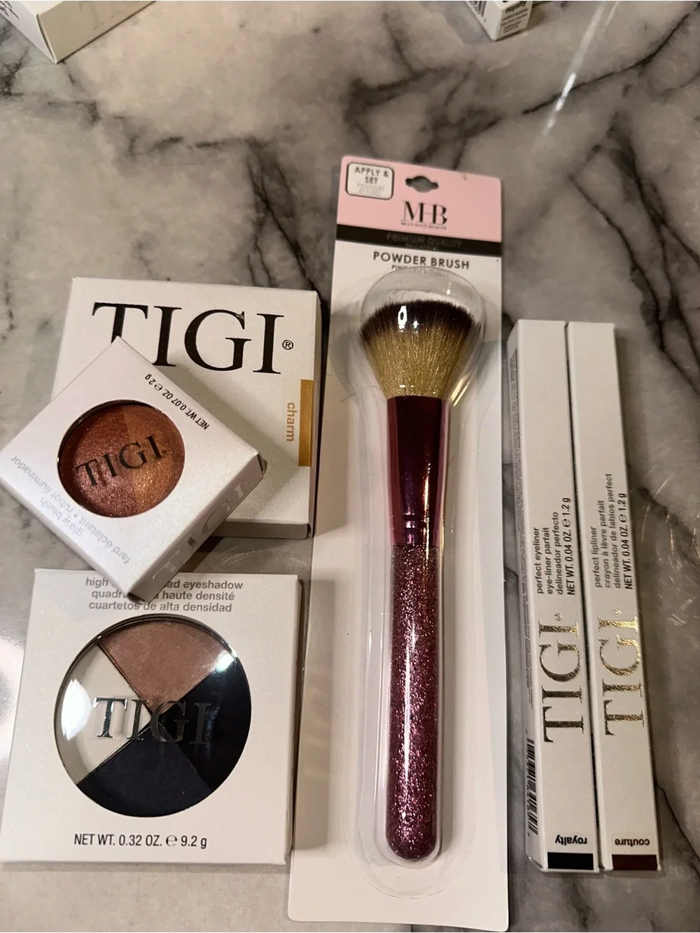 TIGI Eyeshadow & Face Set - Copper Shimmer, Champagne,